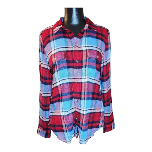 American Eagle Outfitters Tops - American Eagle Womens Flannel Shirt Size M